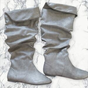 LOWER EAST SIDE Gray Slouchy Boots
